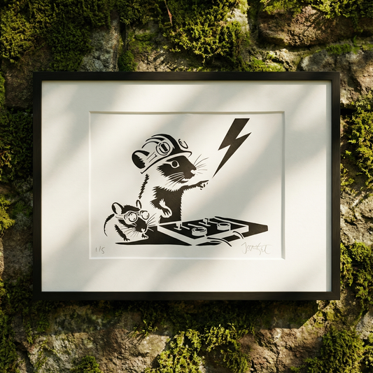 09 Dj - print on canvas white
