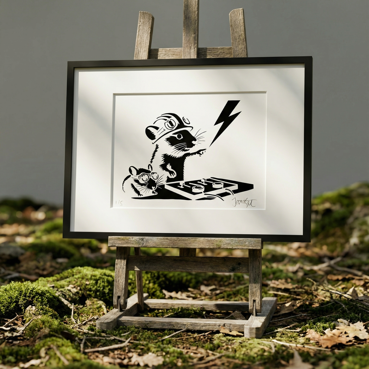 09 Dj - print on canvas white