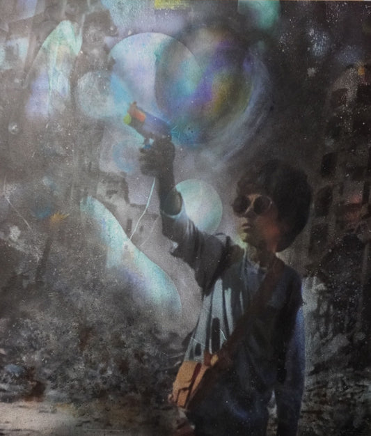04  The boy with the bubble gun - original