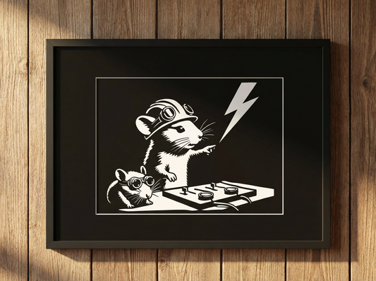 Dj2 - print on canvas black