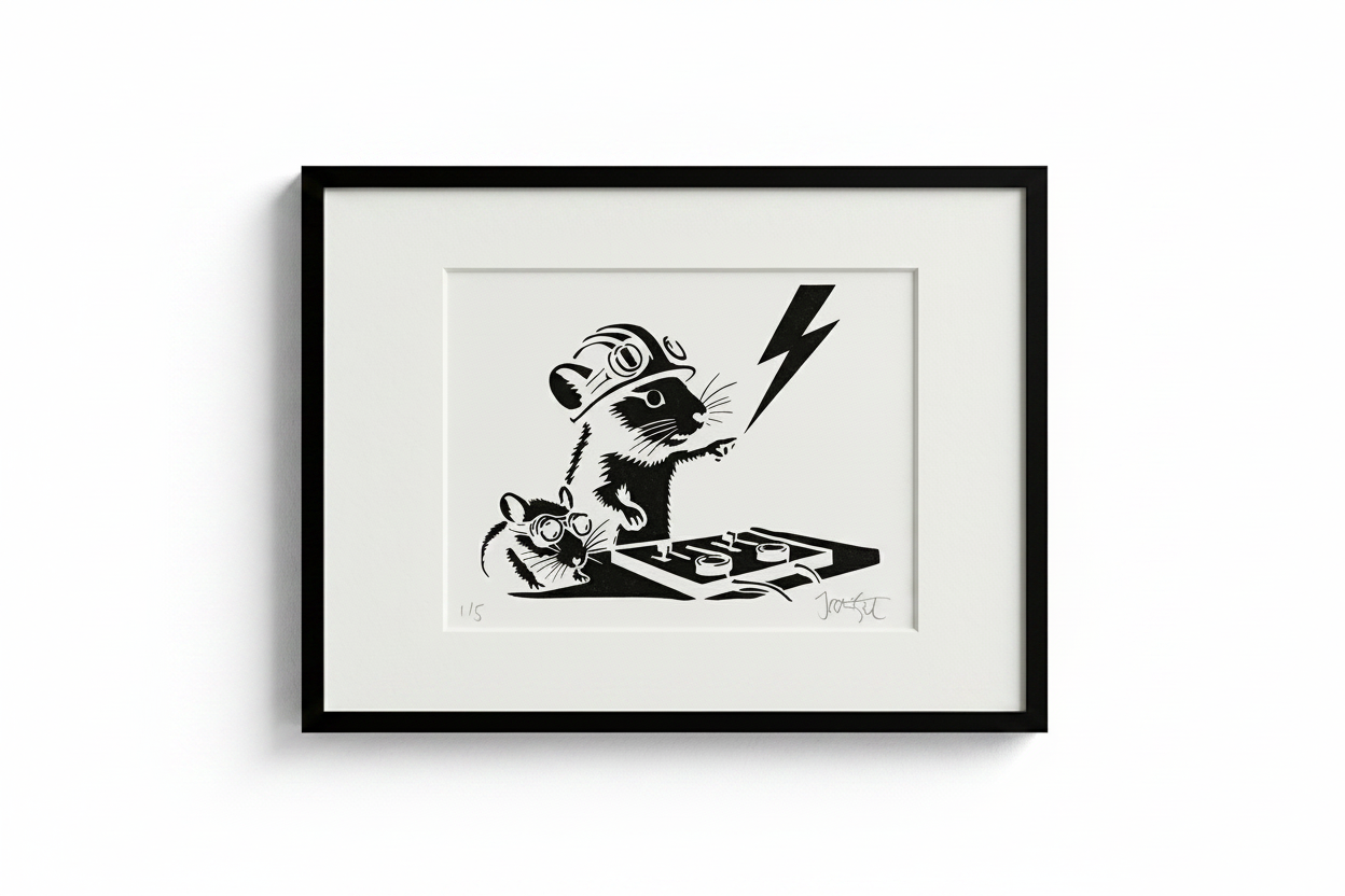 09 Dj - print on canvas white
