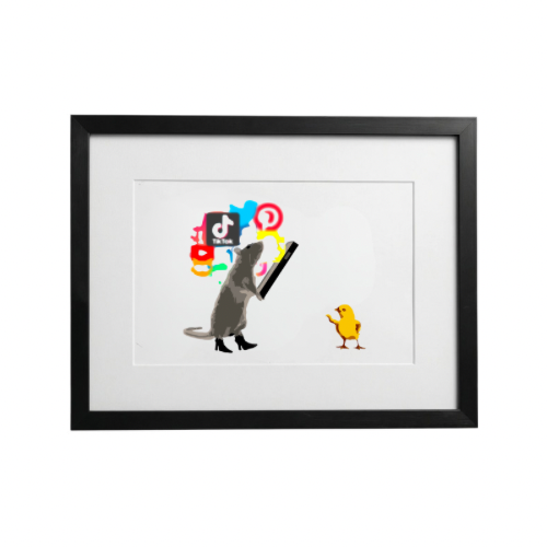 08 Social?- Print on canvas
