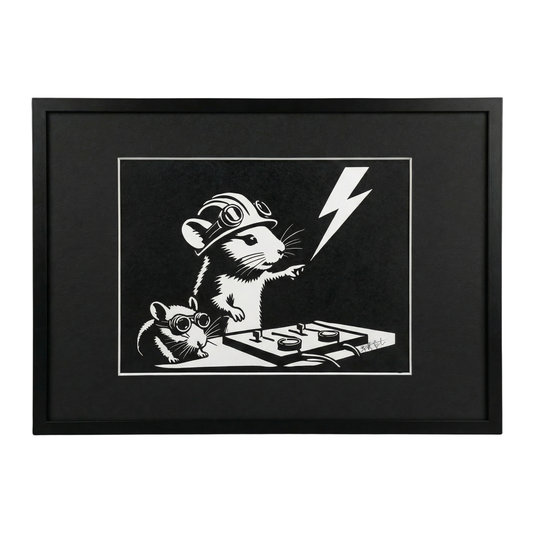 Dj2 - print on canvas black